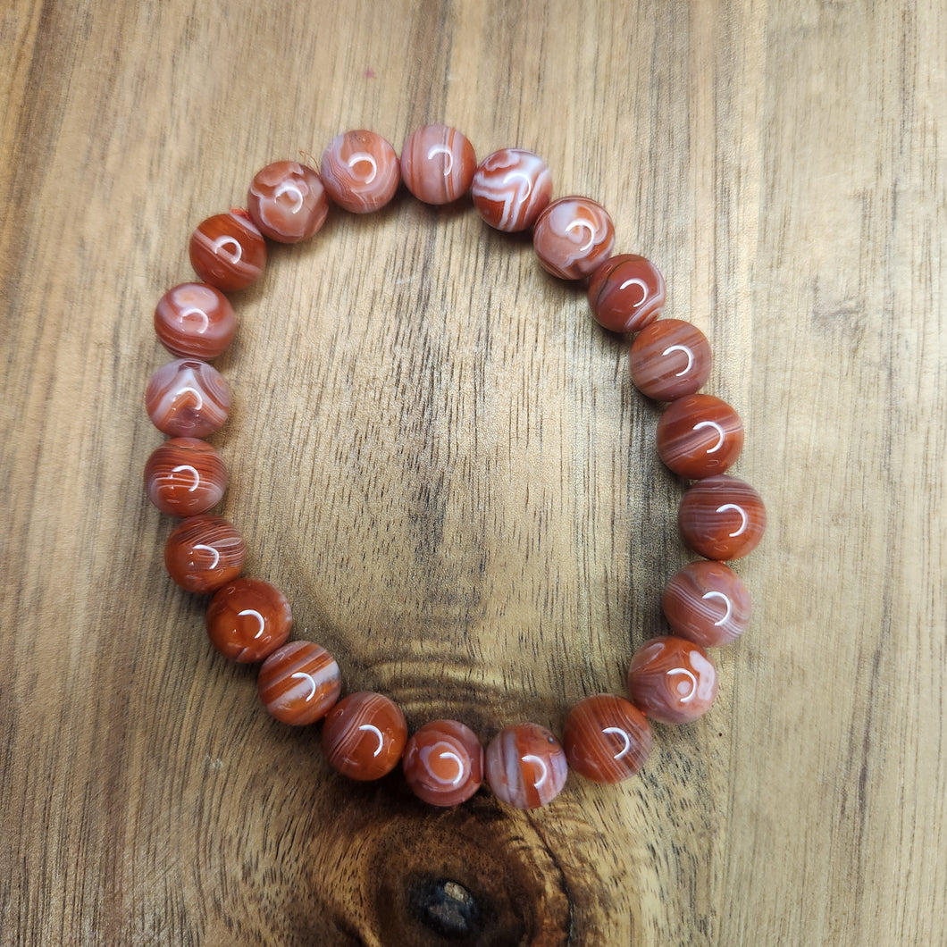 Chinese Red Agate Bracelet 8 MM