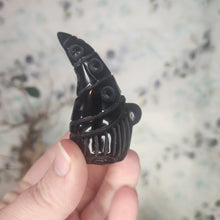Load image into Gallery viewer, Black Obsidian Gnome Carving
