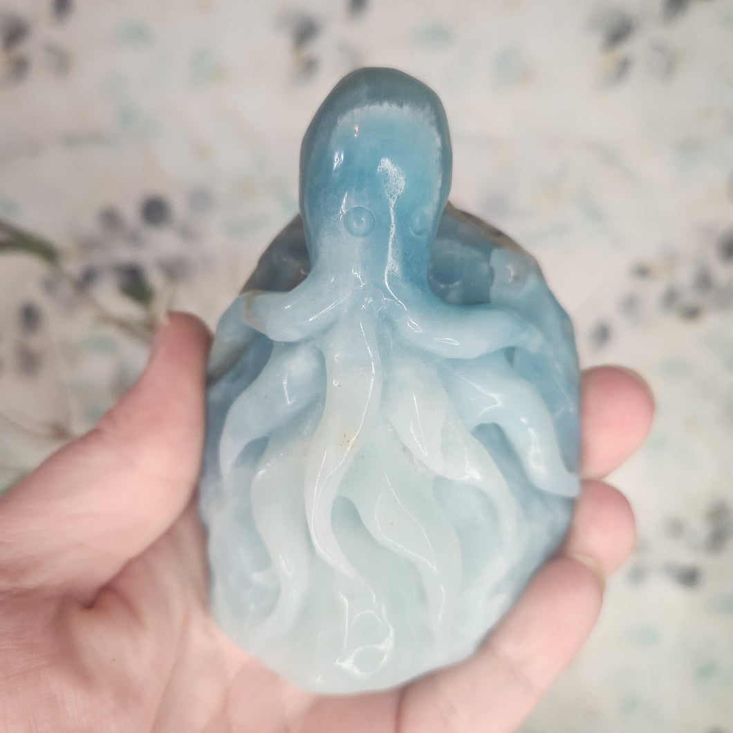 Hand Carved Amazonite Octopus