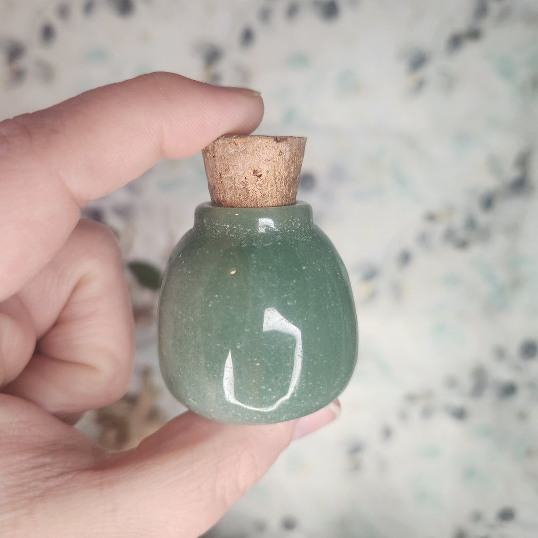 Green Aventurine Potion Bottle