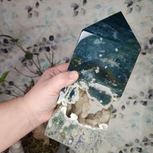 Load image into Gallery viewer, Moss Agate Statement Tower
