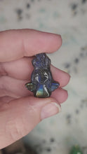 Load and play video in Gallery viewer, Rainbow Labradorite Angel Carving
