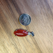 Load image into Gallery viewer, Red Oval Smelting Quartz Pendants
