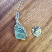 Load image into Gallery viewer, Green Fluorite Wire Wrapped Pendant
